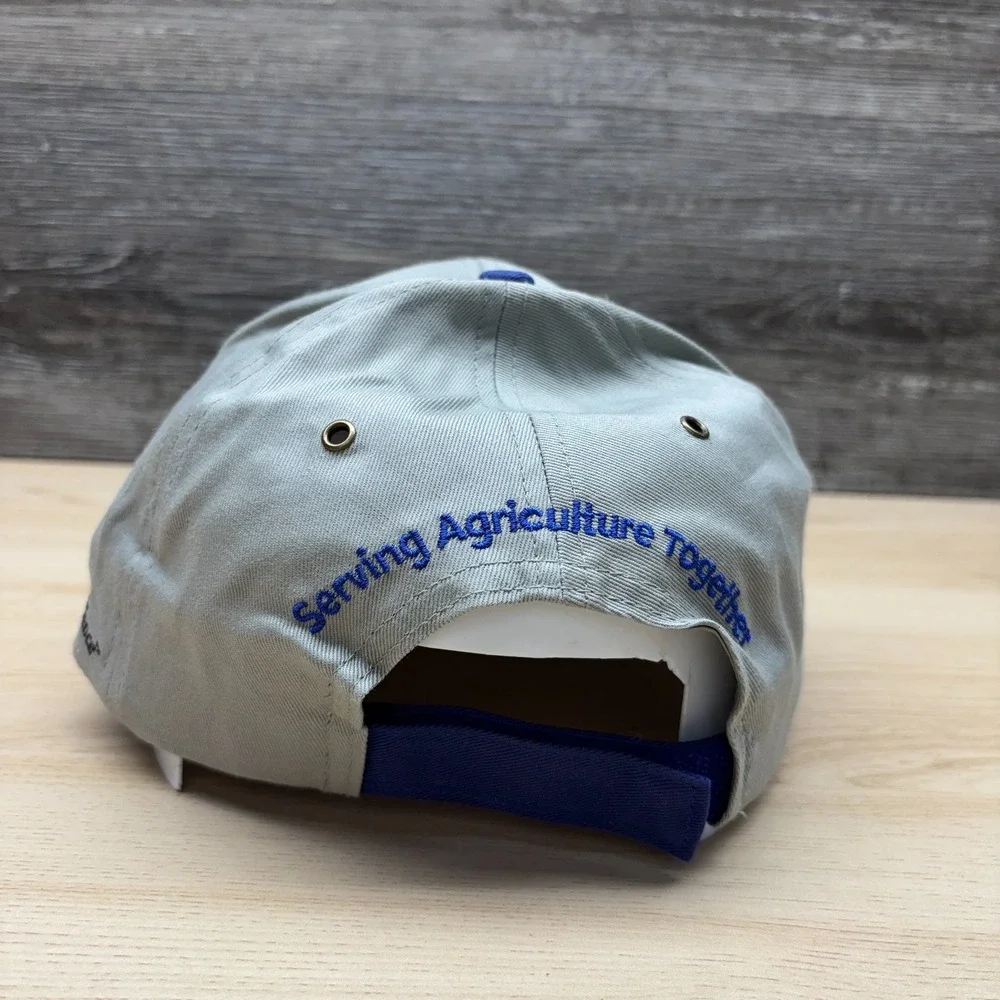 Pioneer Seed Hat Cap Strap Back Gray DuPont Agriculture Farm Promo Embroidered